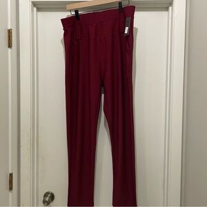 Plus size 3XL LEMITE dress pants/leggings. Burgundy/wine color. New with tags.
